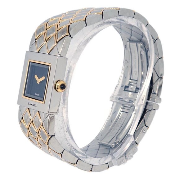 Chanel Matelasse Quartz Watch SS 18KYG V.H.60794 113949 main image 6